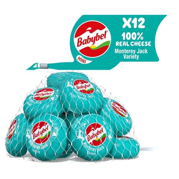 Babybel Monterey Jack Snack Cheese, 8.5 oz (12 Count)