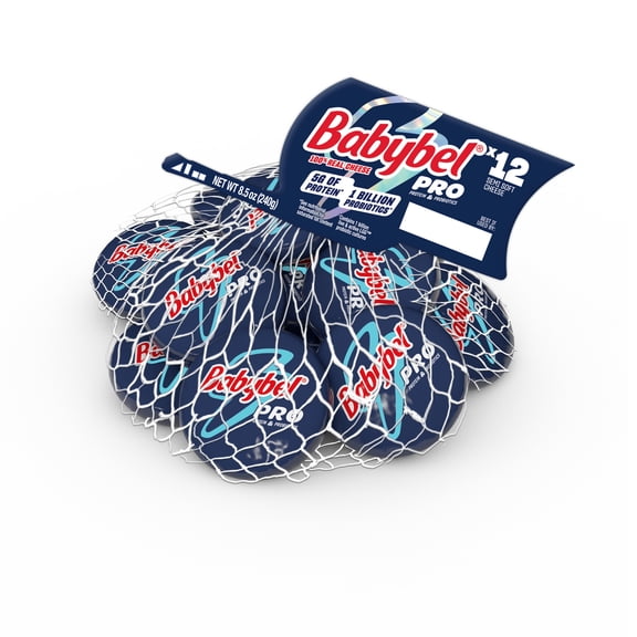 Babybel Pro (Protein + Probiotics) Snack Cheese, 8.5 oz (12 Count) 