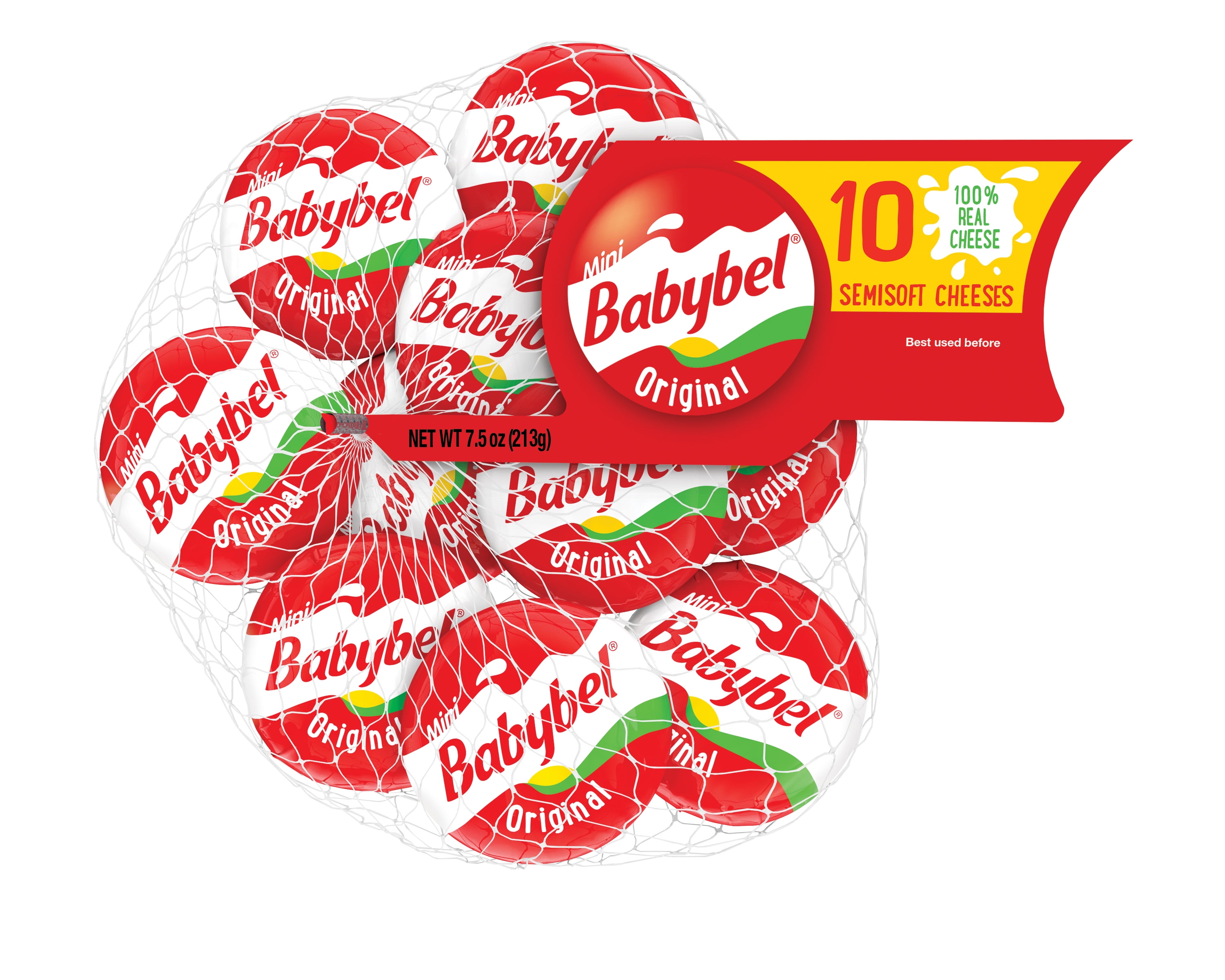 Babybel Trans Fat-Free Semisoft Cheeses Original 7.5 oz 10 Count