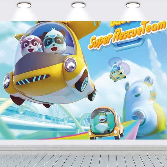 Babybus Baby Bus Party Supplies Background Backdrop Taspestry Banner Poster Decor Decorations