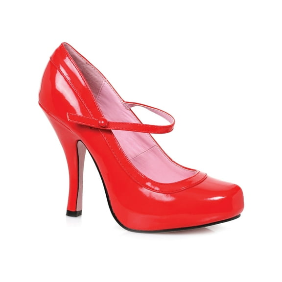 Rubie's Costume Co - Women's Red Patent Mary Jane Heeled Shoes - Womens 7