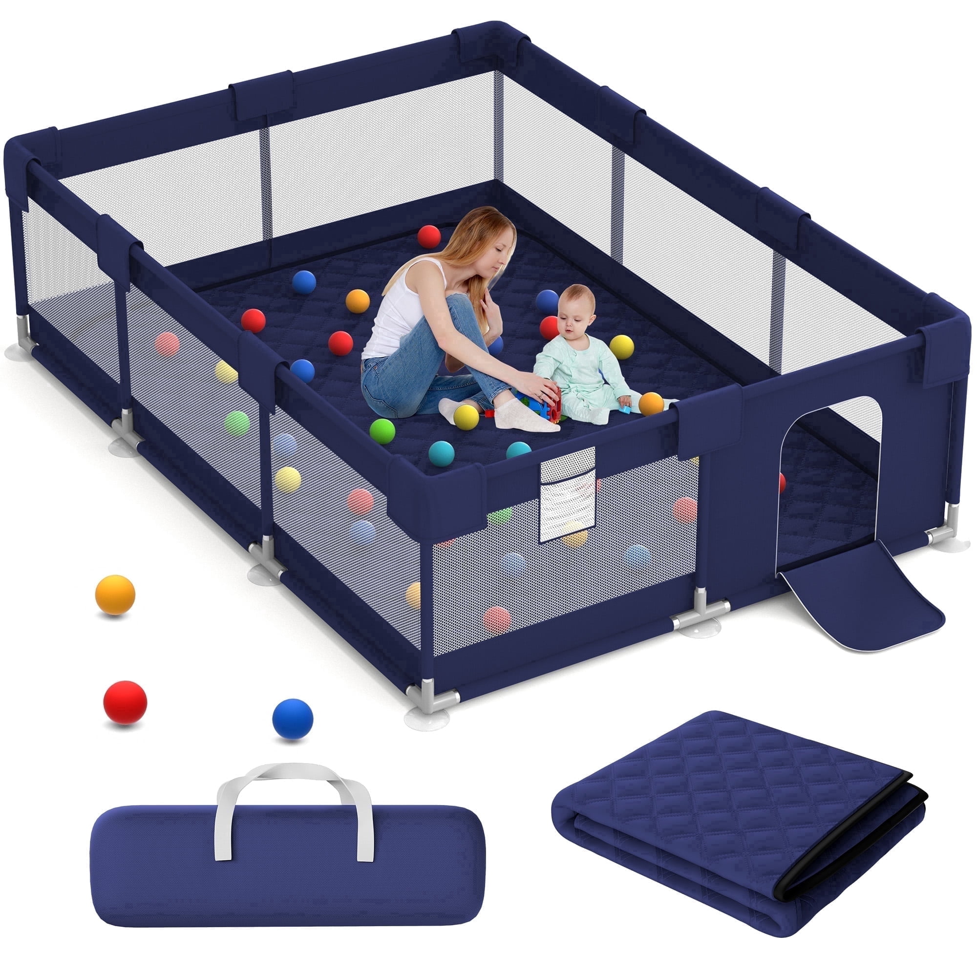 Angelbliss Baby Playpen, Foldable Indoor Outdoor Activity Center