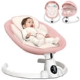 thumbnail interactive-video image 1 of Babyeap Baby Swing for Infants - Smart Electric Swing with Bluetooth Control 5-point Harness,5 Sway Speed,10 Lullabies(Pink), 1 of 9