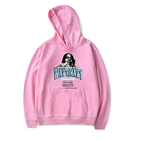 Babyface Ray Merch Wavy Navy University Tour Hoodie Unisex Fashion Casual Long Sleeve Sweatshirt