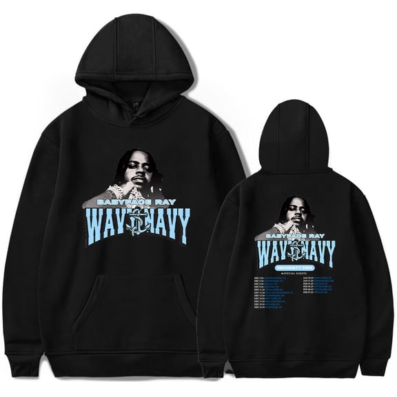 Babyface Ray Uniyersity Tour Hoodies Merch For Men/Women Unisex Long Sleeve Sweatshirt Pullover Hooded Streetwear