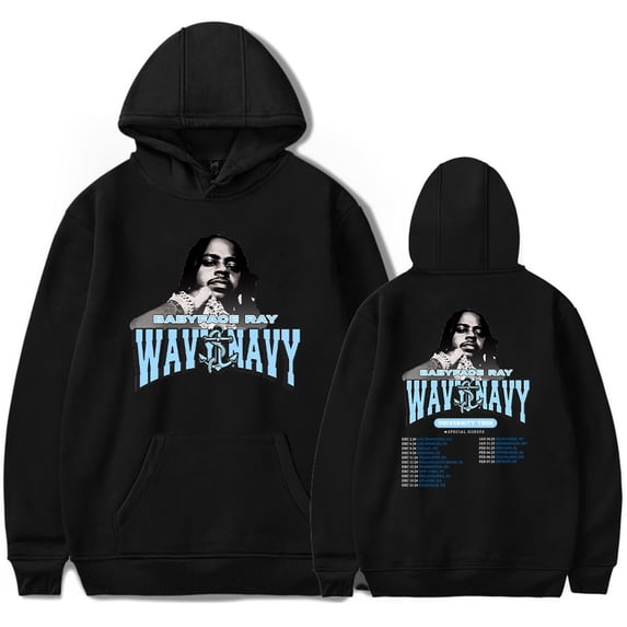 Babyface Ray Uniyersity Tour Hoodies Merch For Men/Women Unisex Long Sleeve Sweatshirt Pullover Hooded Streetwear