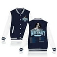 thumbnail image 1 of Babyface Ray Wavy Navy University Tour Baseball Jacket Fashion Clothes Unisex Long Sleeve, 1 of 4