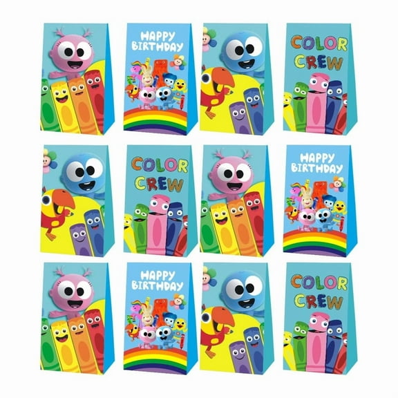 Babyfirst Color Crew Candy Bags Birthday Goodie Party Favor Decorations Treat Supplies