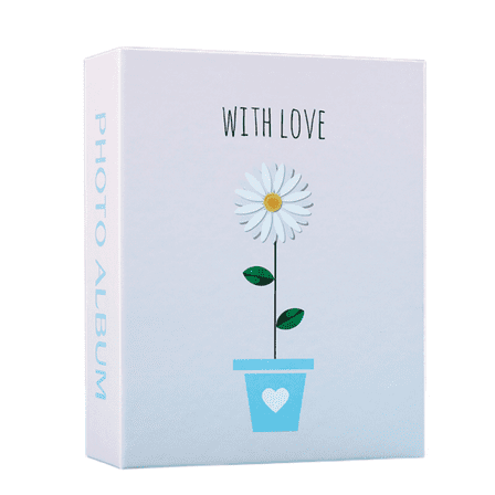 Babyfond A5 Flower Memory Photo Album, Holds 200 - 4" x 6" Photos