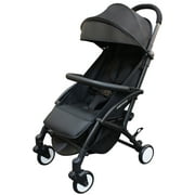Babyfond Baby Stroller Travel System PU Leather Lightweight Folding Baby Carriage Pushchair,Black Color