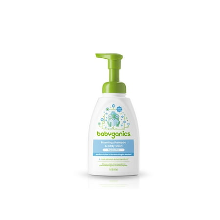 Babyganics Baby Shampoo + Body Wash Pump Bottle, Fragrance Free, 16oz