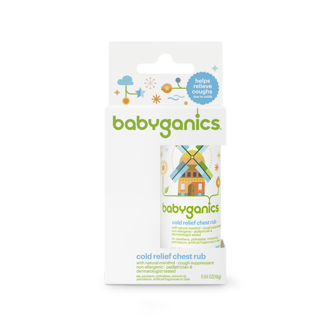 Babyganics Cold Relief Chest Rub, 0.64 Oz.