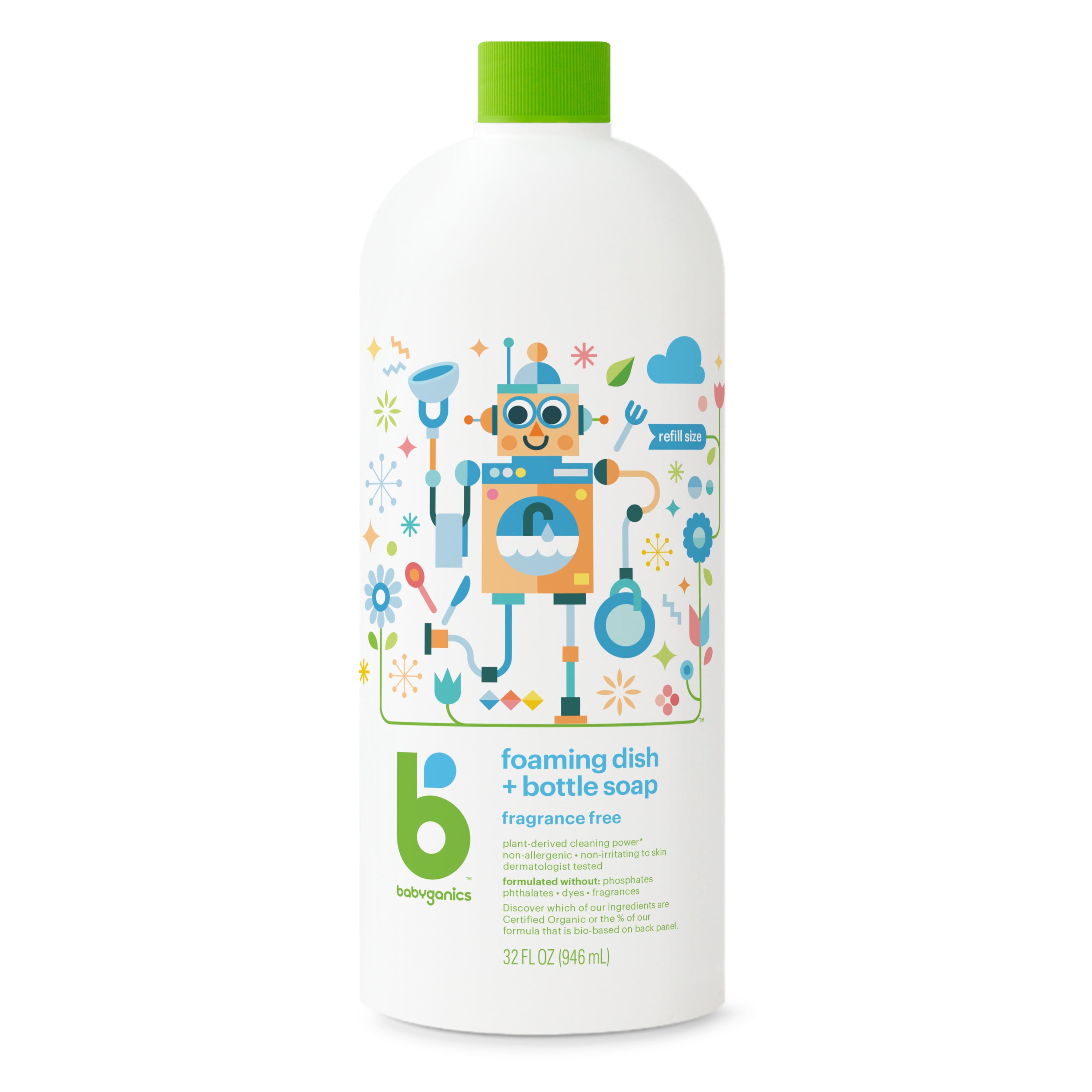 Dapple Bottle and Dish Soap Baby, Hypoallergenic, Plant-Based, Fragrance  Free, 3 Fl Oz (Pack of 2)