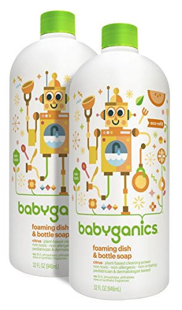Babyganics Foaming Dish & Bottle Soap Refill Fragrance Free