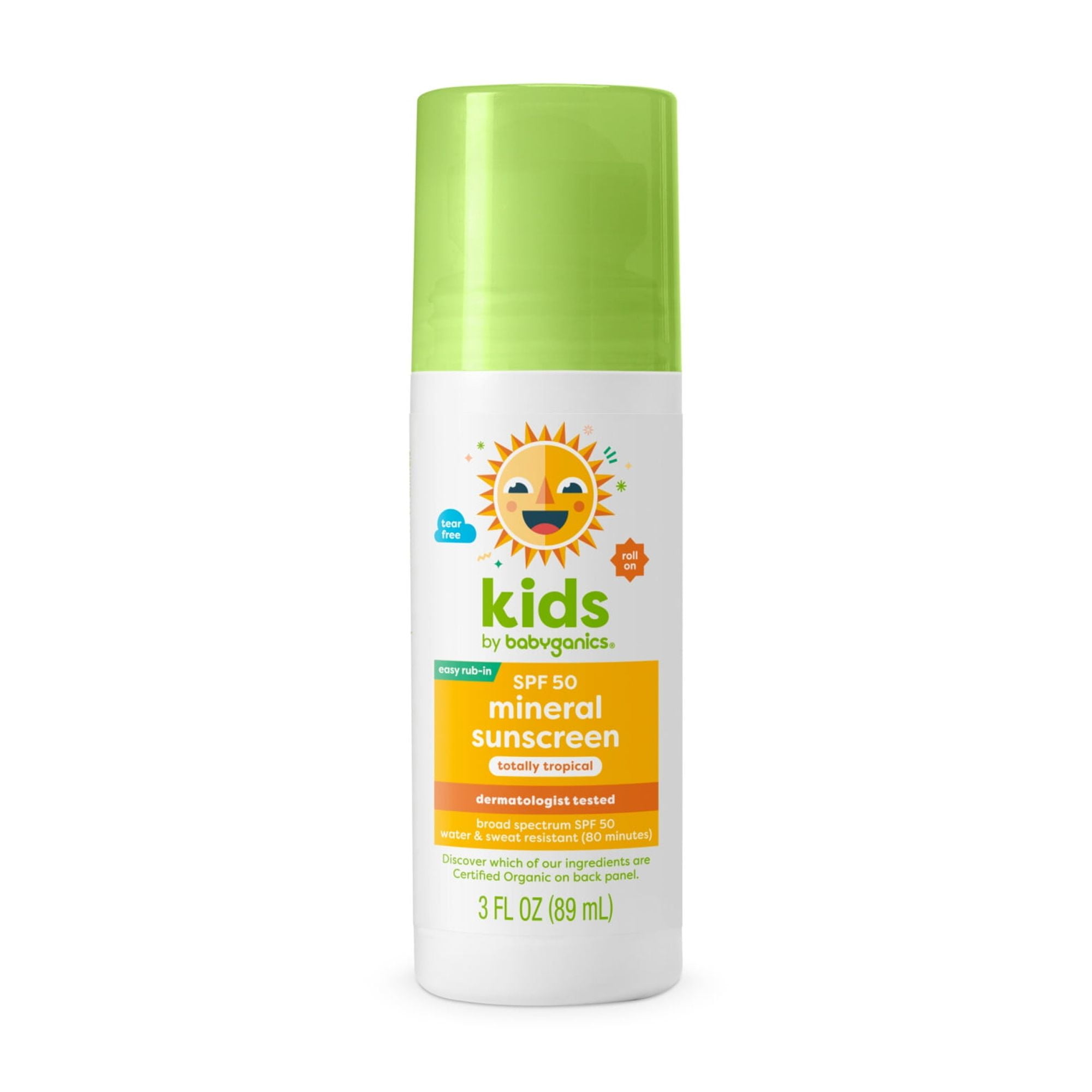 Babyganics Kids Roll On, 3oz, Totally Tropical, Packaging May Vary