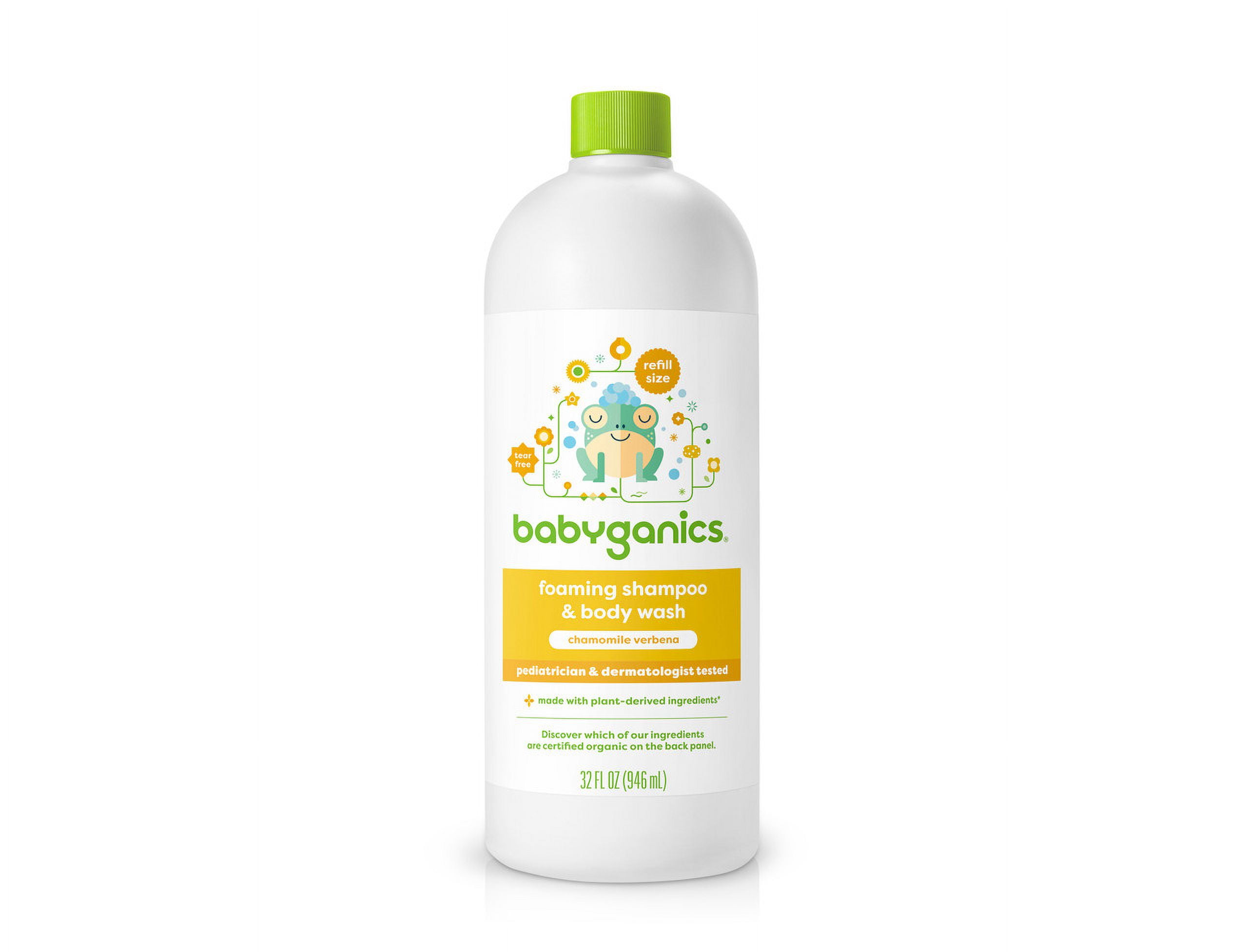 Babyganics Shampoo and Body Wash Refill, Chamomile Verbena, 32 Fl Oz
