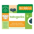 thumbnail image 1 of Babyganics Size 5, 100 count, Absorbent, Breathable, Triple Dry Protection Diapers, 1 of 8