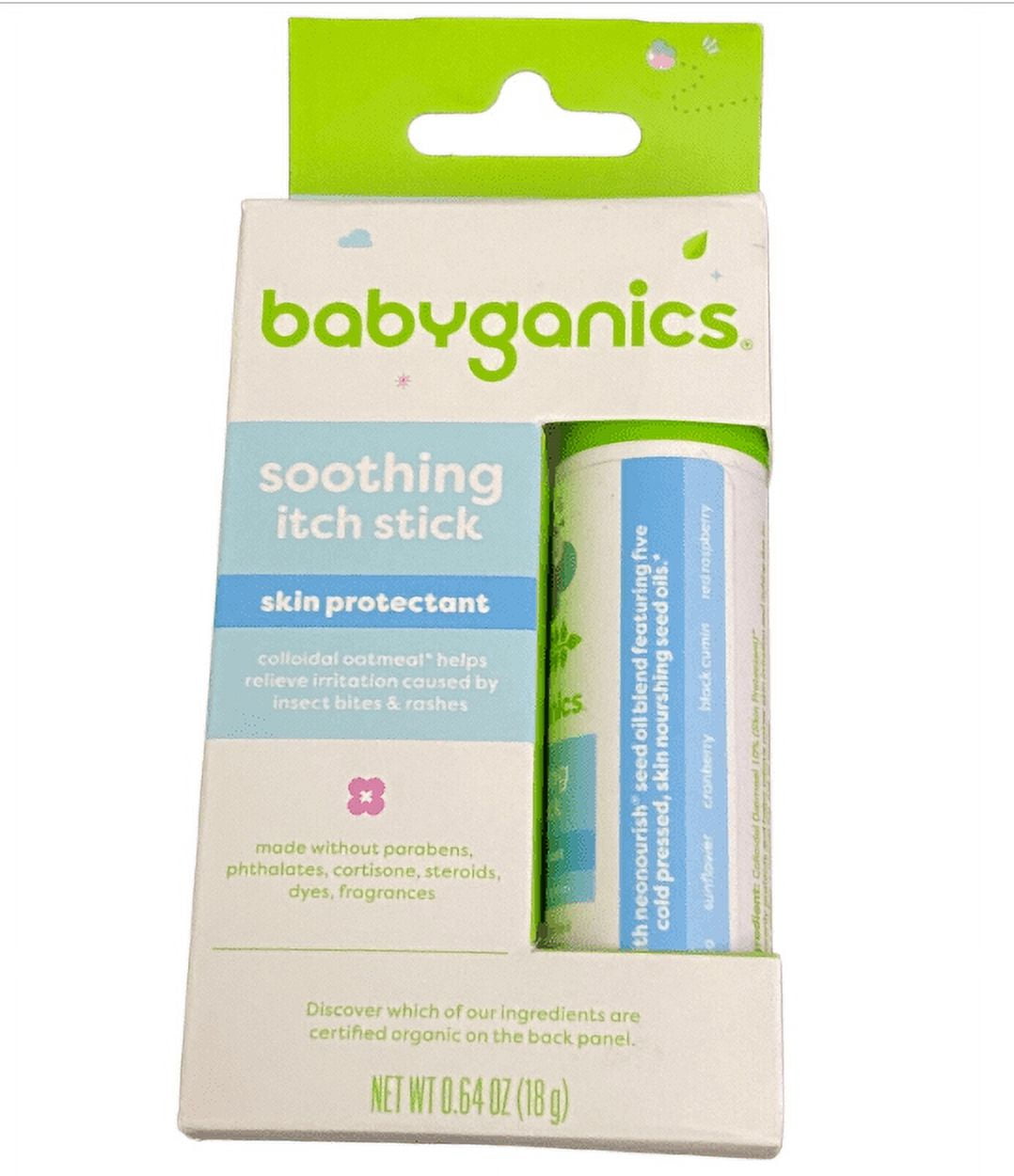 Babyganics Oatmeal Soothing Itch Stick Skin Protectant 0 64 Oz Each Walmart com Babyganics Oatmeal Soothing Itch Stick Skin Protectant 0 64 Oz Each Walmart com
