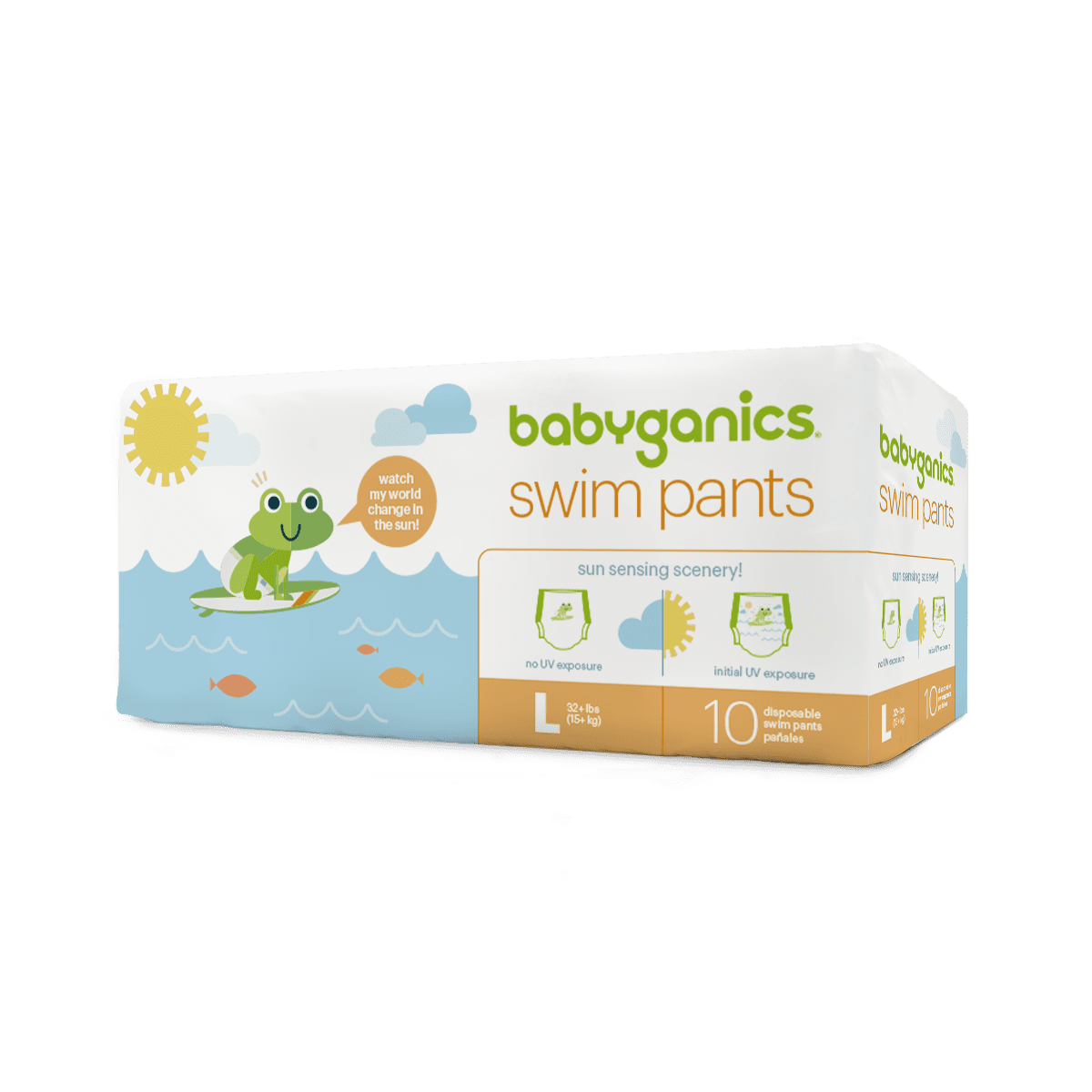 Babyganics Swim Pants, Large, 10 Count