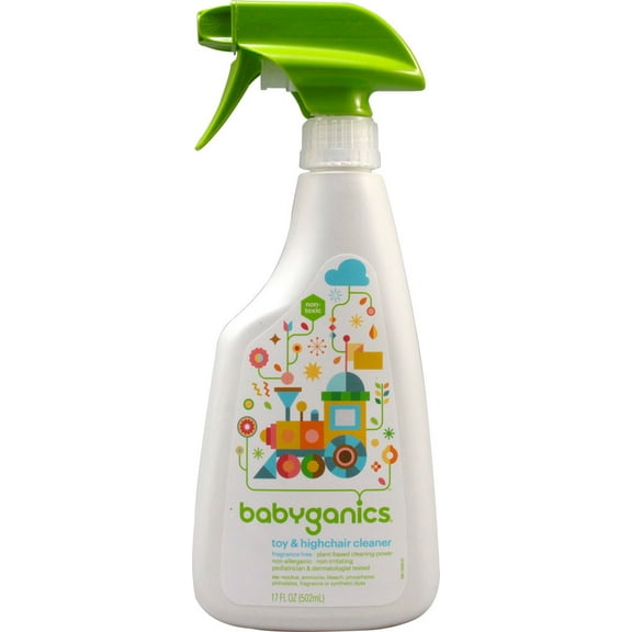 Babyganics The Cleaner Upper Toy And Highchair Cleaner Fragrance Free -- 17 fl oz