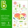 thumbnail image 1 of Babyganics Ultra Absorbent Diapers, Size 1 Box, 100ct., 1 of 8