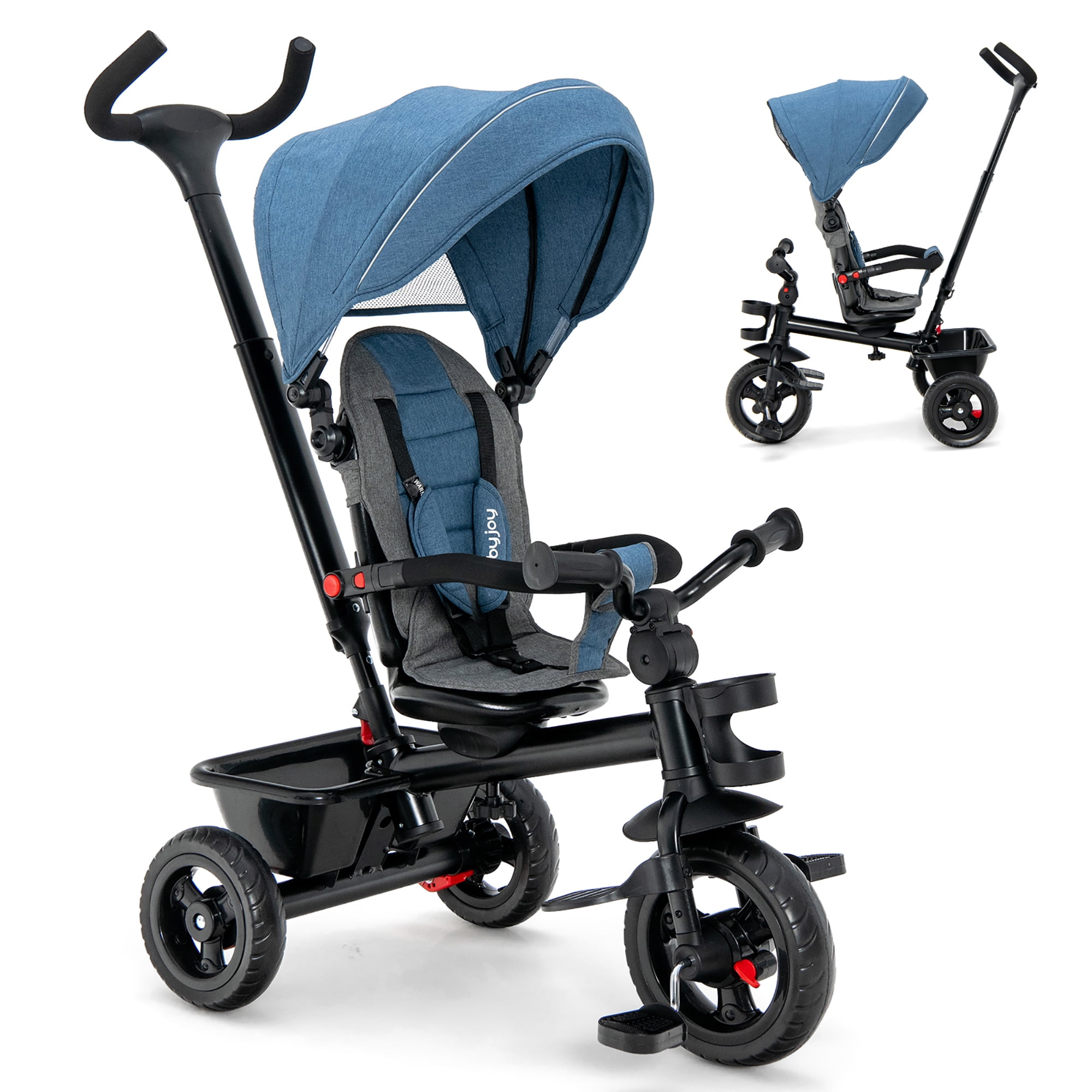 babyjoy グレー ベビーカー Amazon.com : BABY JOY Baby Stroller, 2-in-1 Convertible
