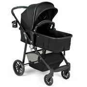 Babyjoy 2 In 1 Foldable Baby Stroller Kids Travel Newborn Infant Buggy Pushchair Black