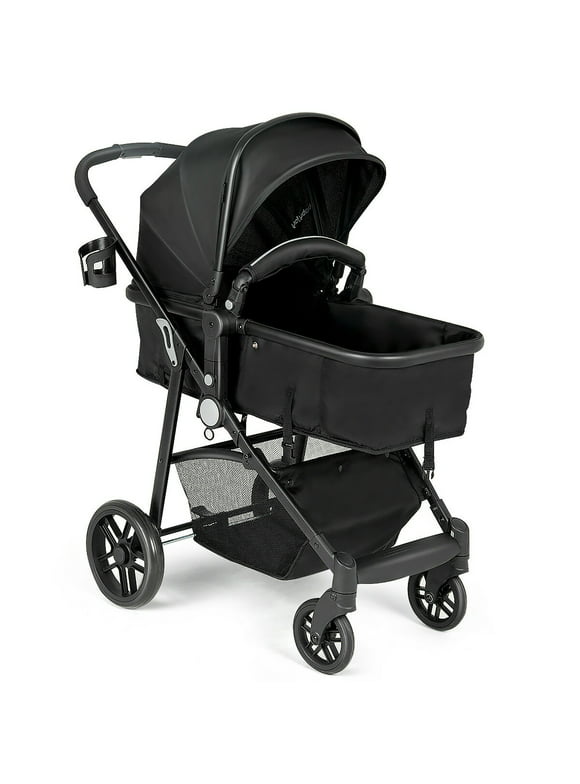 Babyjoy 2 In 1 Foldable Baby Stroller Kids Travel Newborn Infant Buggy Pushchair Black