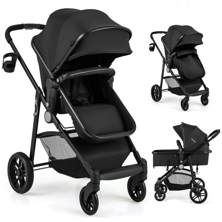 Costway 2 in 1 Foldable Baby Stroller, Lightweight Travel