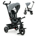 thumbnail image 1 of Babyjoy 4-in-1 Baby Tricycle Toddler Trike w/ Convertible Seat Grey, 1 of 11