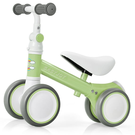 Babyjoy Baby Balance 4-Wheel Bike Infant Walker No-Pedal Toddler Bicycle Toys Green