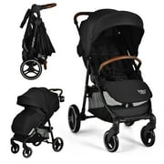 Babyjoy High Landscape Baby Stroller Pushchair w/ Expandable & Footmuff Canopy