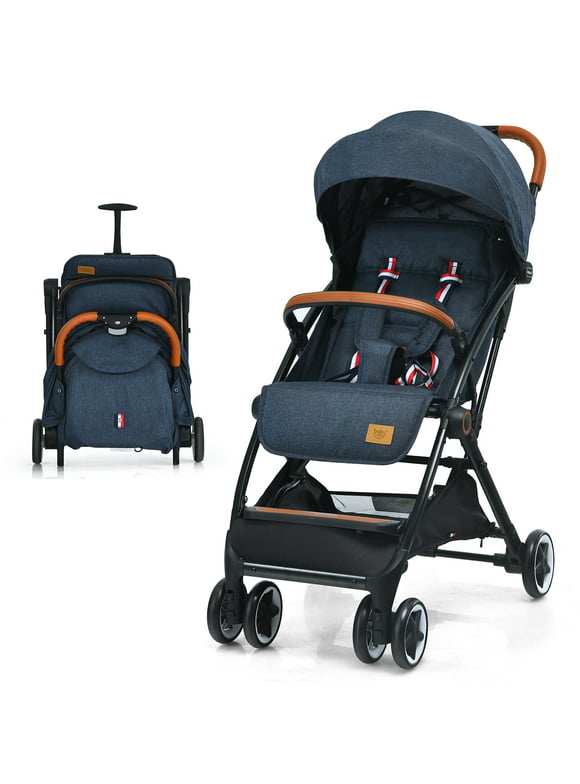 Babyjoy Lightweight Baby Stroller Aluminium Frame w/ Net for Travel Blue
