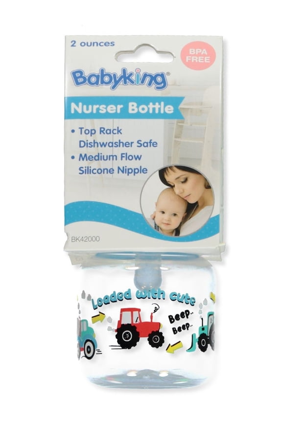 Babyking 2 oz. Girls' Preemie Baby Bottle Color: aqua Size: one size
