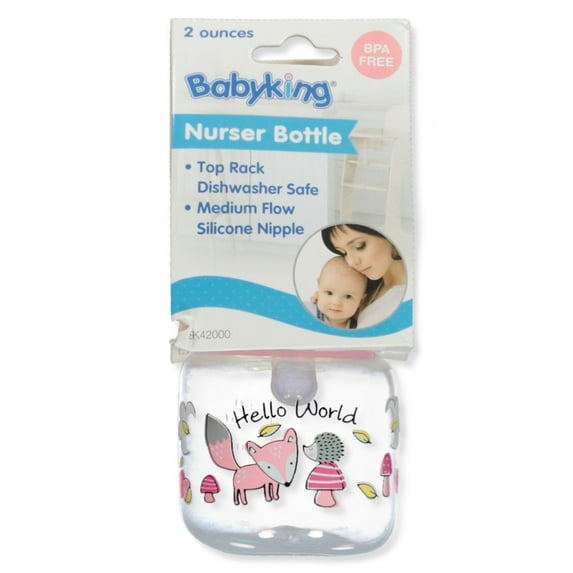 Babyking 2 oz. Girls' Preemie Baby Bottle Color: blush Size: one size