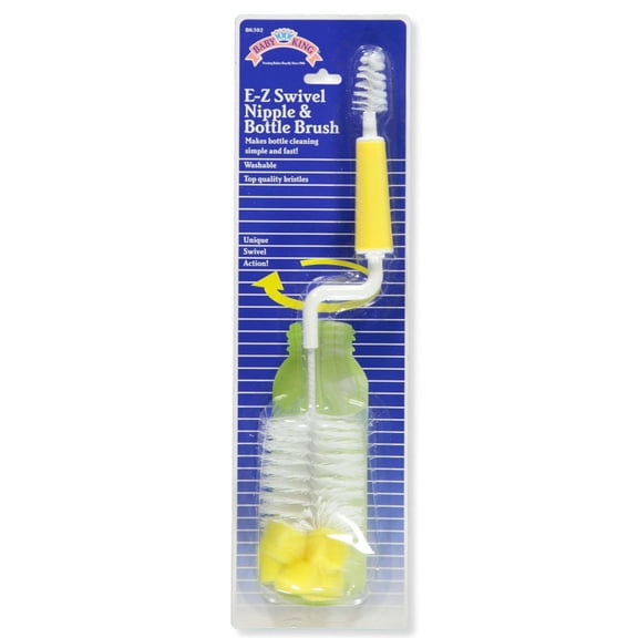 Babyking E-Z Swivel Nipple & Bottle Brush - yellow, one size