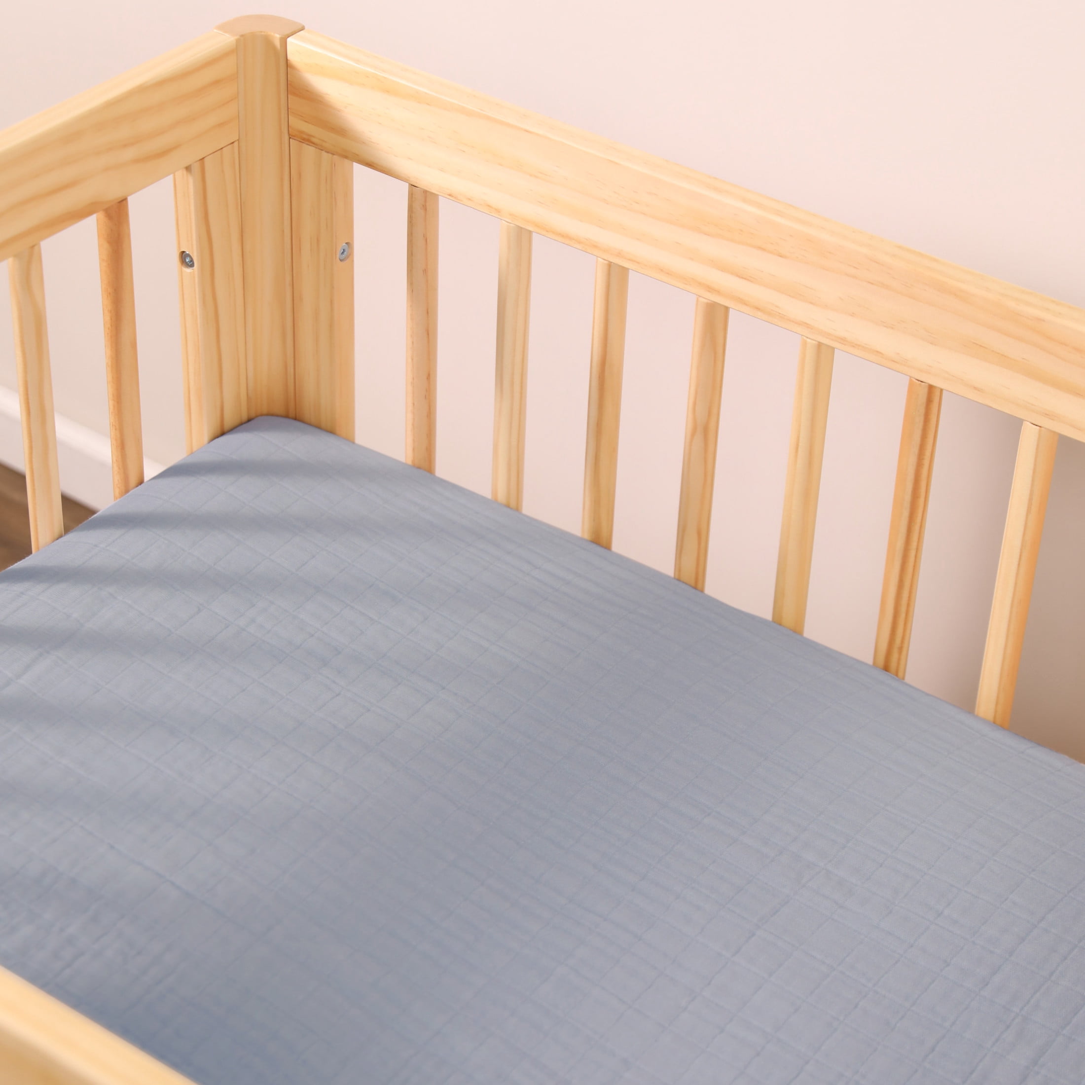 Babyletto All-Stages Midi Crib Sheet in GOTS Certified Organic Muslin Cotton