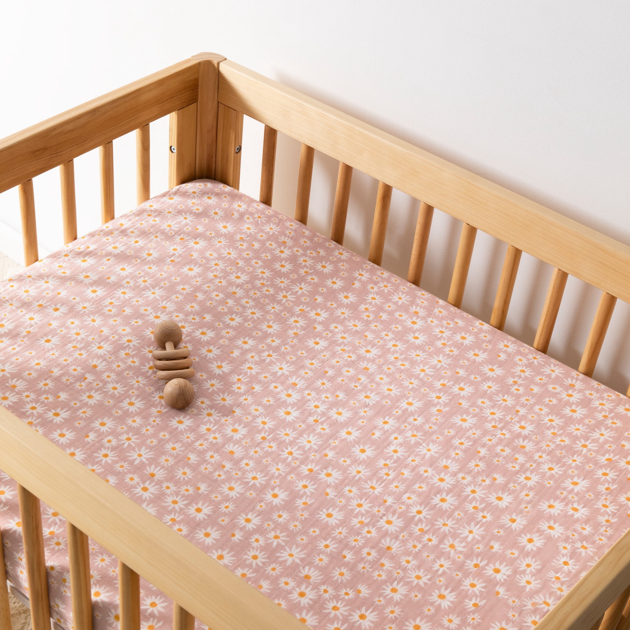 Babyletto All-Stages Midi Crib Sheet in GOTS Certified Organic Muslin Cotton