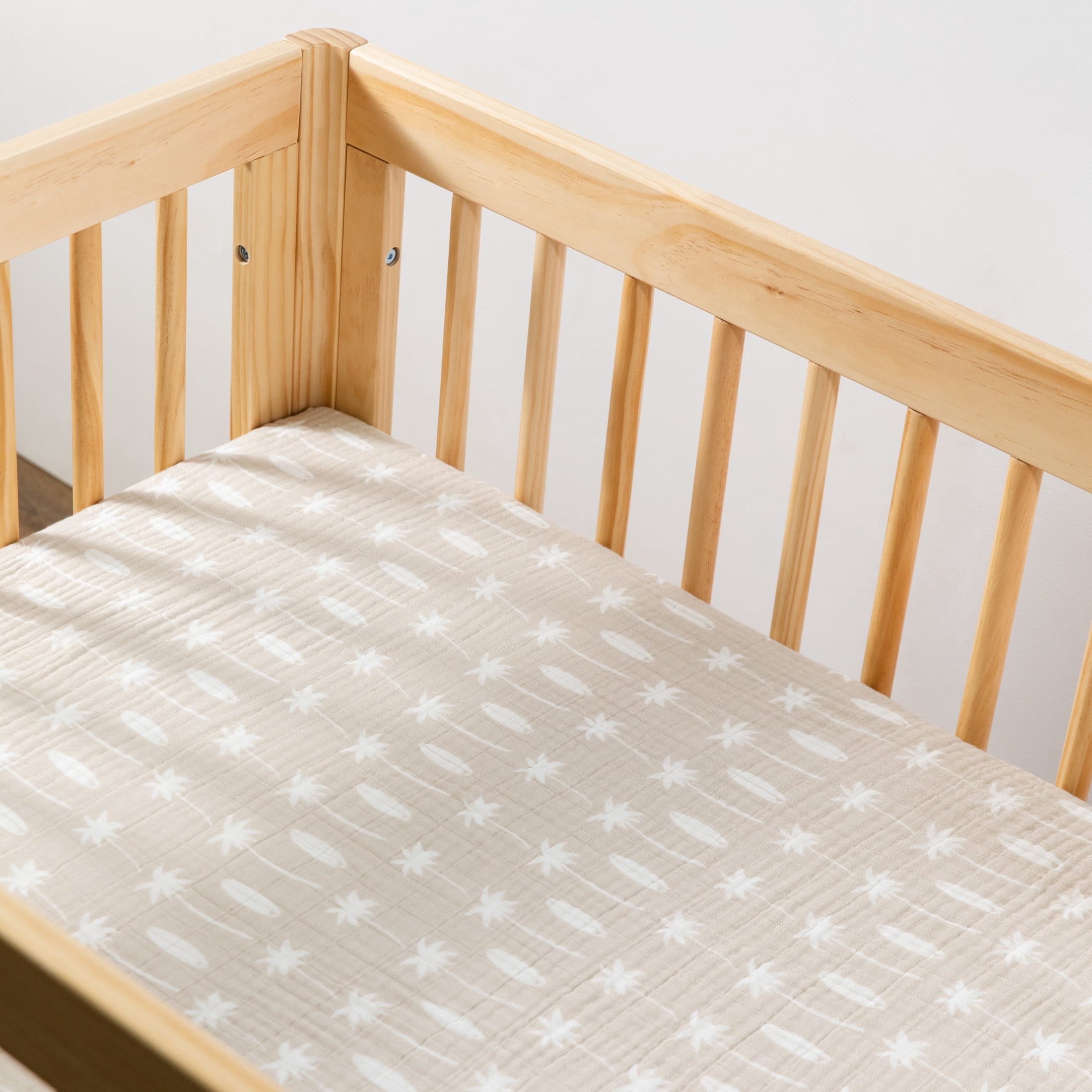 Babyletto All-Stages Midi Crib Sheet in GOTS Certified Organic Muslin Cotton