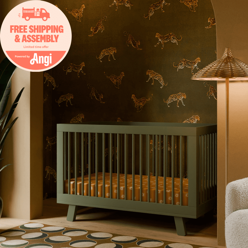 Babyletto Hudson 3-in-1 Convertible Crib with Toddler Bed Conversion Kit