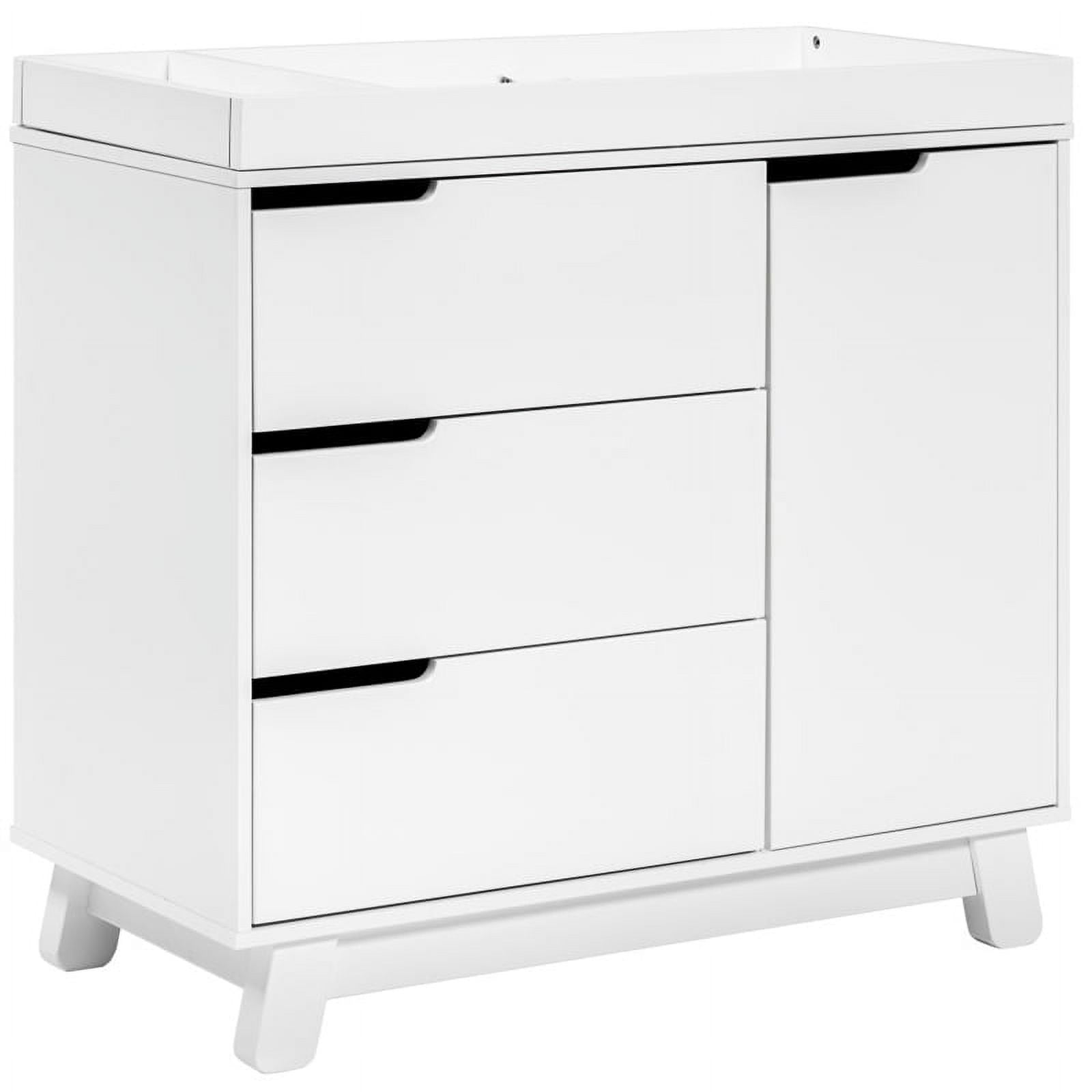 Ivory Pine Wood 3-Drawer Changing Table Dresser