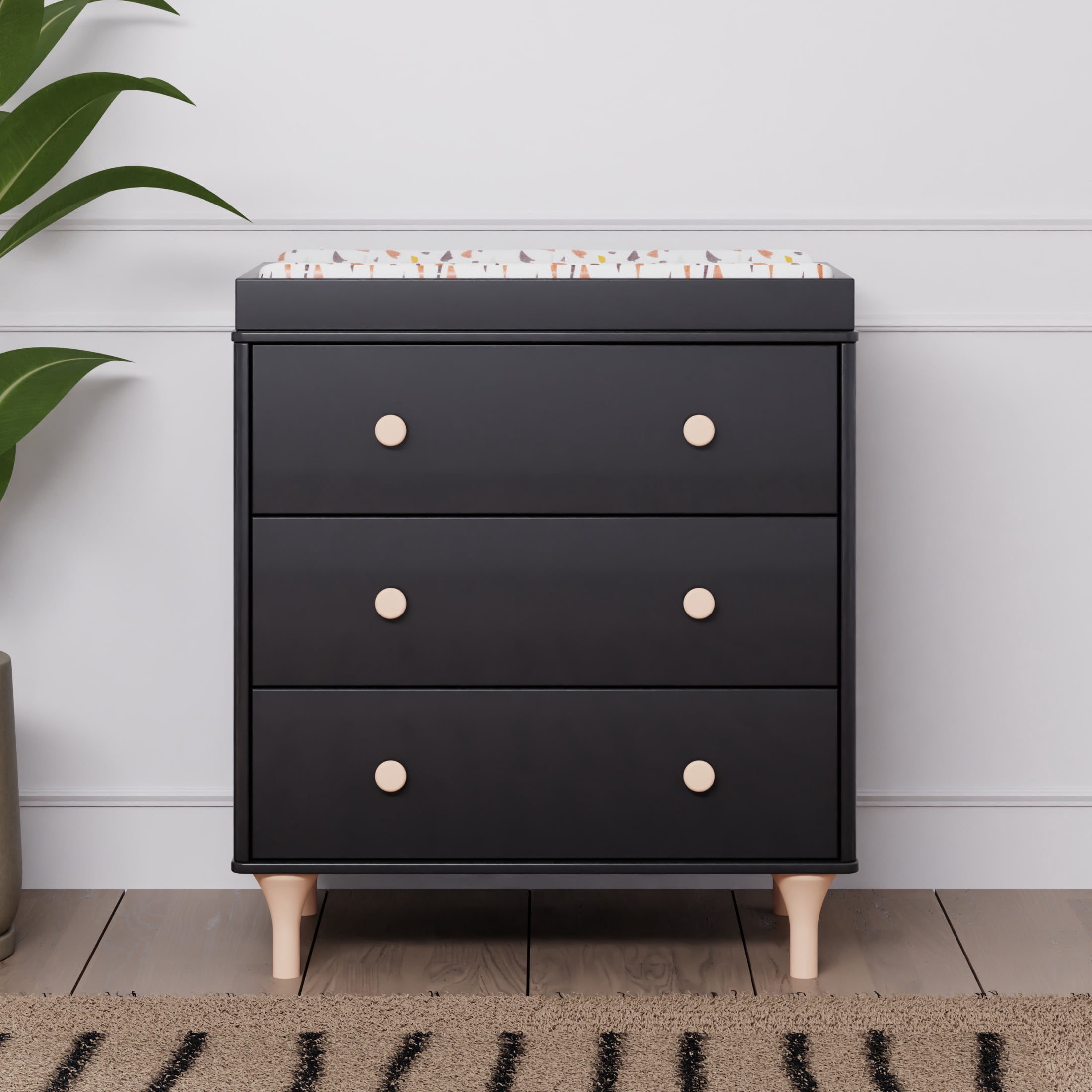 Babyletto Lolly 3-Drawer Compact Changer Dresser with Removable Changing Tray (34")