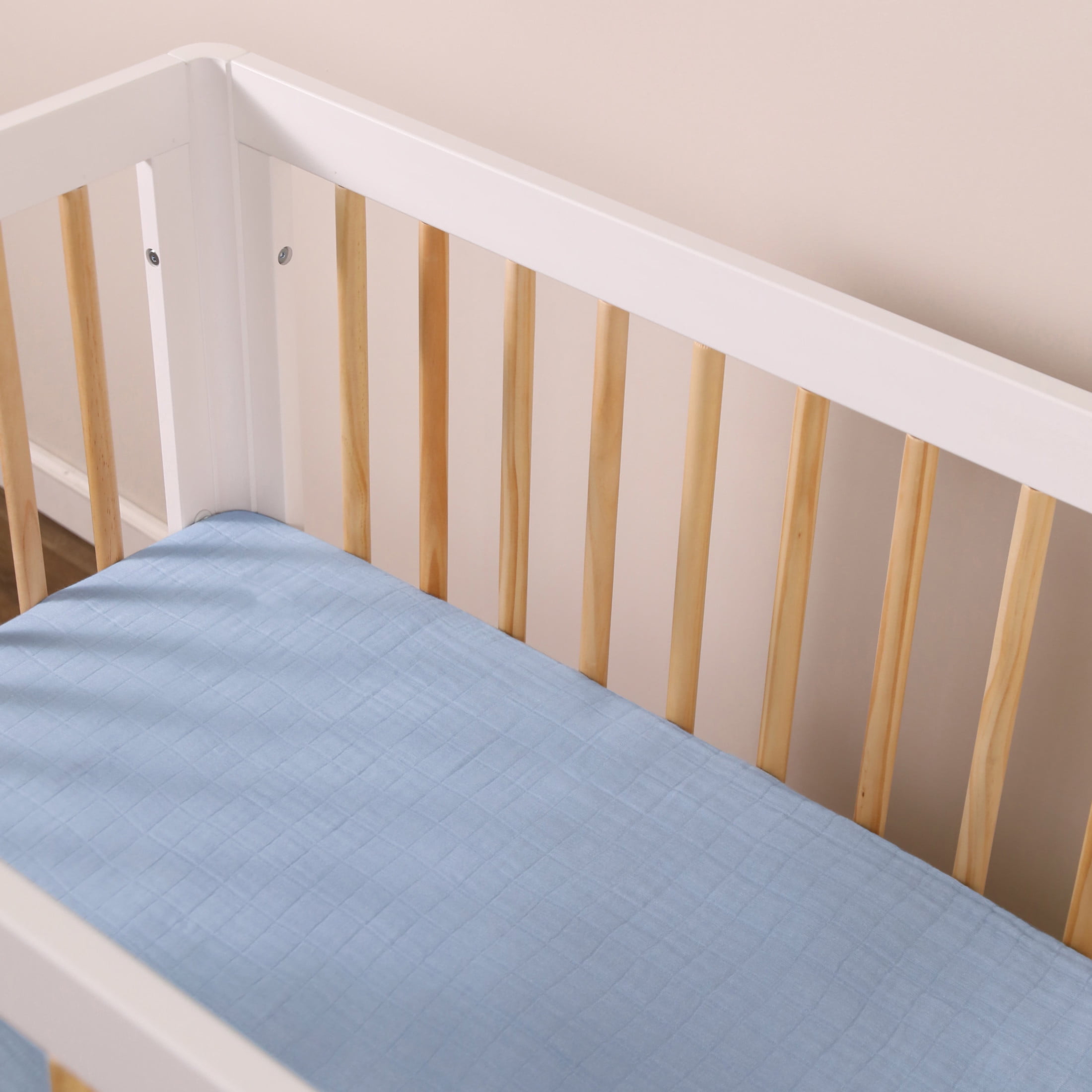 Babyletto Mini Crib Sheet in GOTS Certified Organic Muslin Cotton