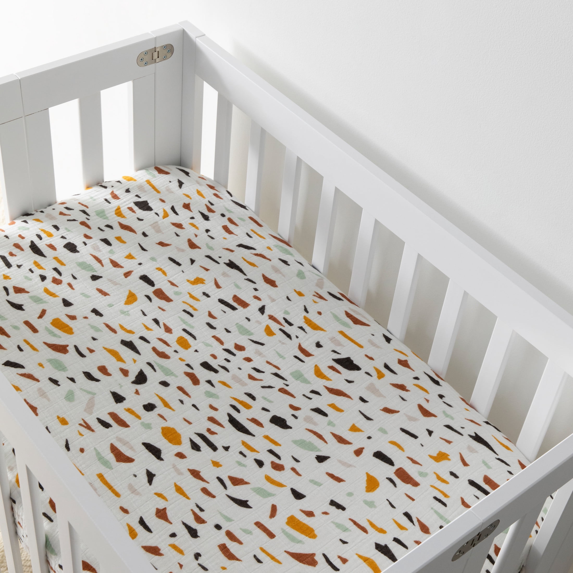 Babyletto Mini Crib Sheet in GOTS Certified Organic Muslin Cotton