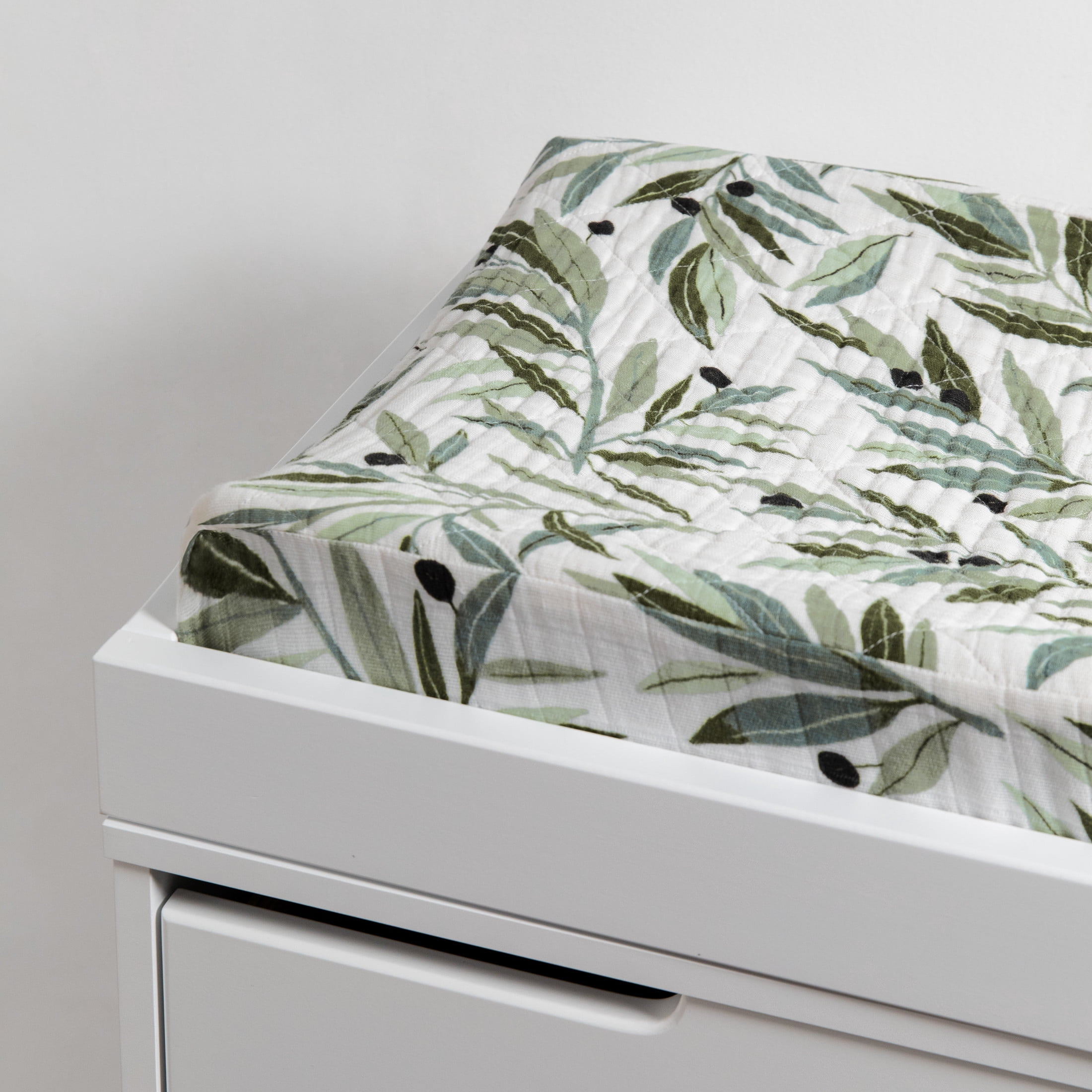 Babyletto Quilted Changing Pad Cover in GOTS Certified Organic Muslin Cotton