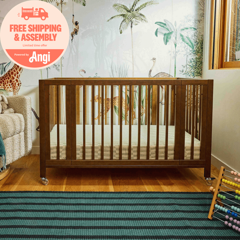 Babyletto Rolli 9-in-1 Convertible All-Stages® Crib with Bassinet & Toddler Bed Conversion Kits