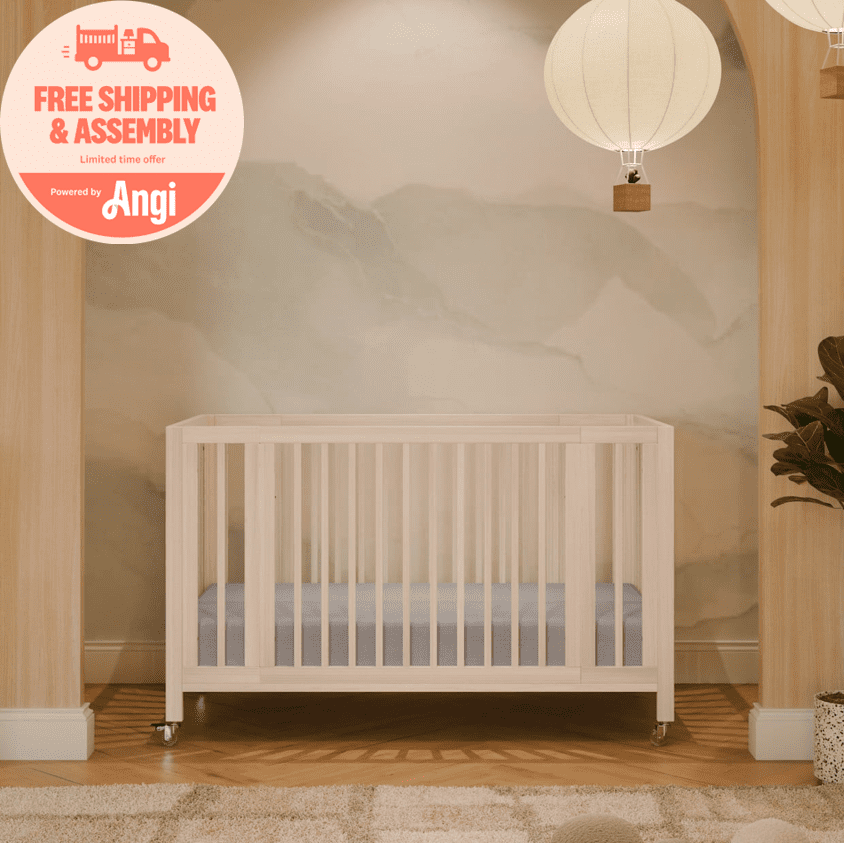 Babyletto Rolli 9-in-1 Convertible All-Stages® Crib with Bassinet & Toddler Bed Conversion Kits