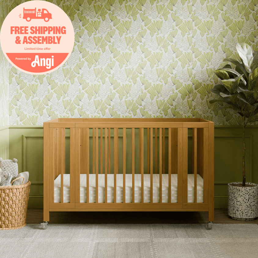Babyletto Rolli 9-in-1 Convertible All-Stages® Crib with Bassinet & Toddler Bed Conversion Kits