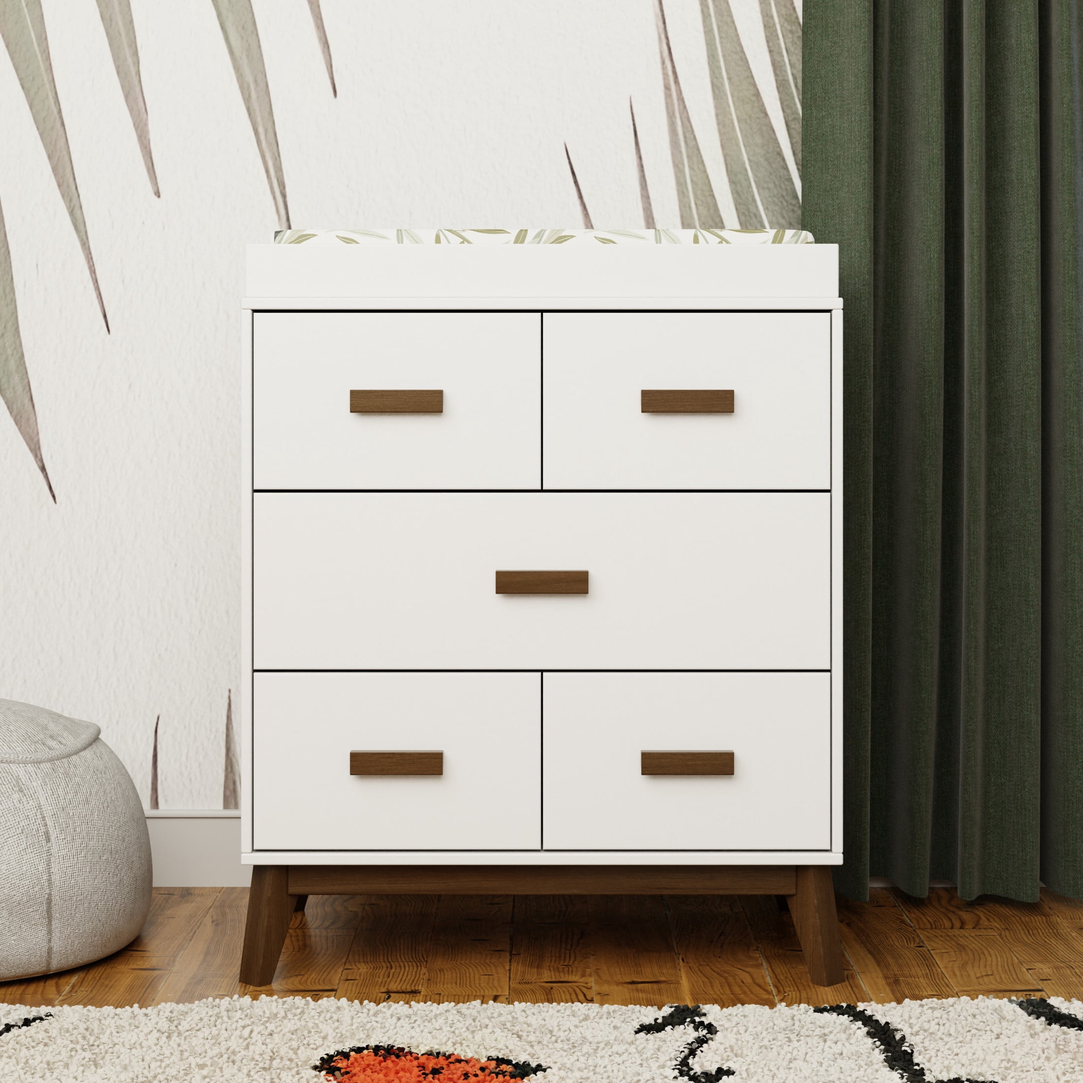 Babyletto Scoot 3-Drawer Compact Changer Dresser with Removable Changing Tray (34")