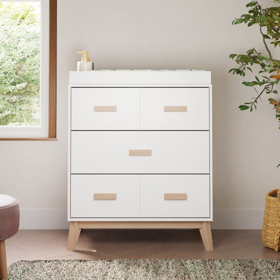 Babyletto Scoot 3-Drawer Compact Changer Dresser with Removable Changing Tray (34")